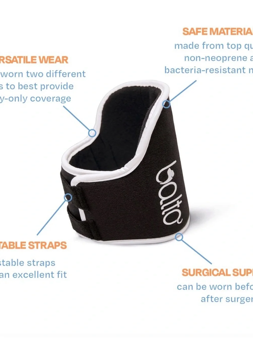 BT Neck Eco Dog Neck Brace - Black